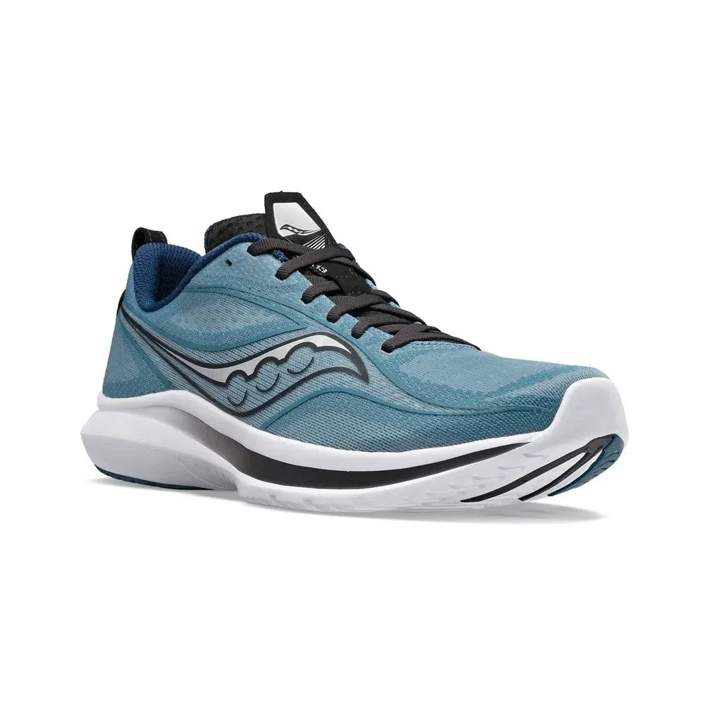 Men's Size 8.5 -Saucony Kinvara 13 Mist/Black Blue Running Shoes Sneakers NEW